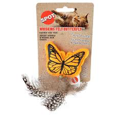 SPOT Whiskins Felt Butterfly Catnip Cat Toy