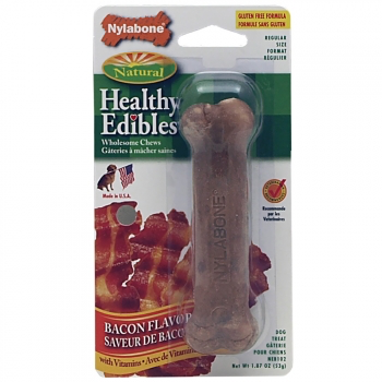 Nylabone Healthy Edibles Bacon Flavored Bone - Regular
