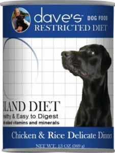 Dave's Restricted Bland Diet - Chicken & Rice - Dog Food 13.2 oz. can