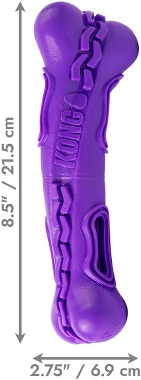 KONG Flex Squeezz Chew & Treat Holder Bone – Medium