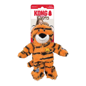 KONG Wild Knots Tiger Dog Toy - 7 in.