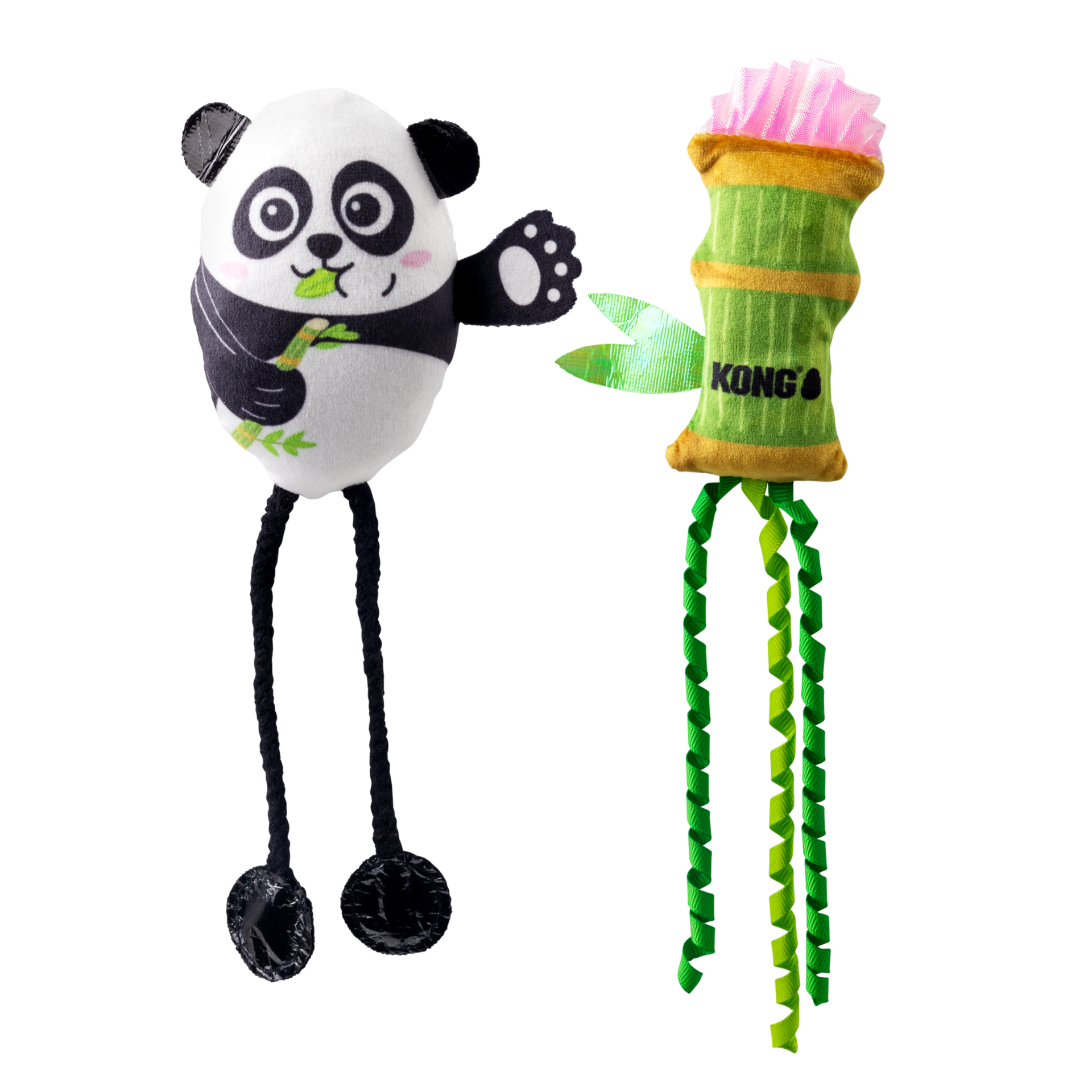 KONG Scrattles Panda Cat Toy w/ Catnip – 2 pk.