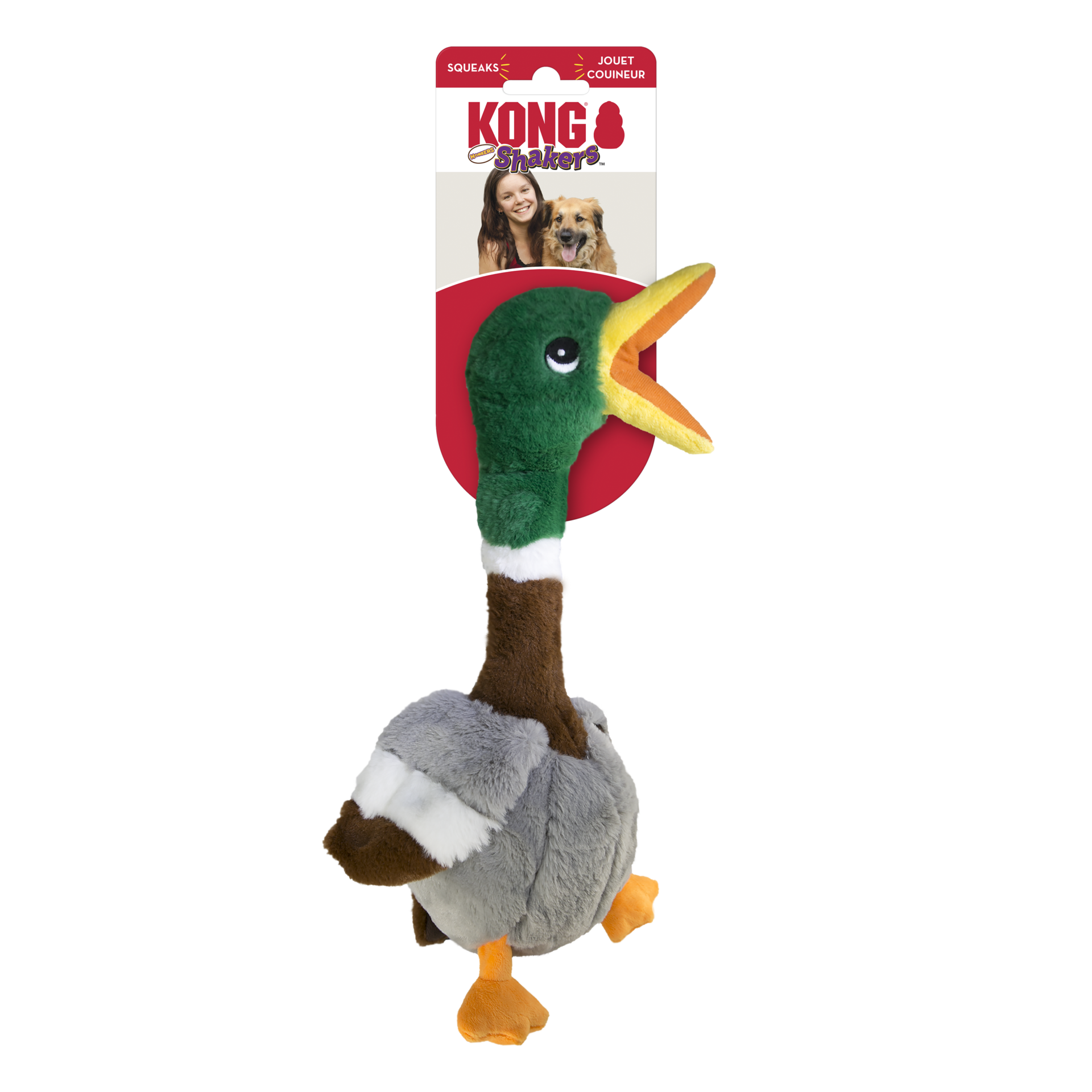 KONG Honkers Shakers Duck – 11 in.