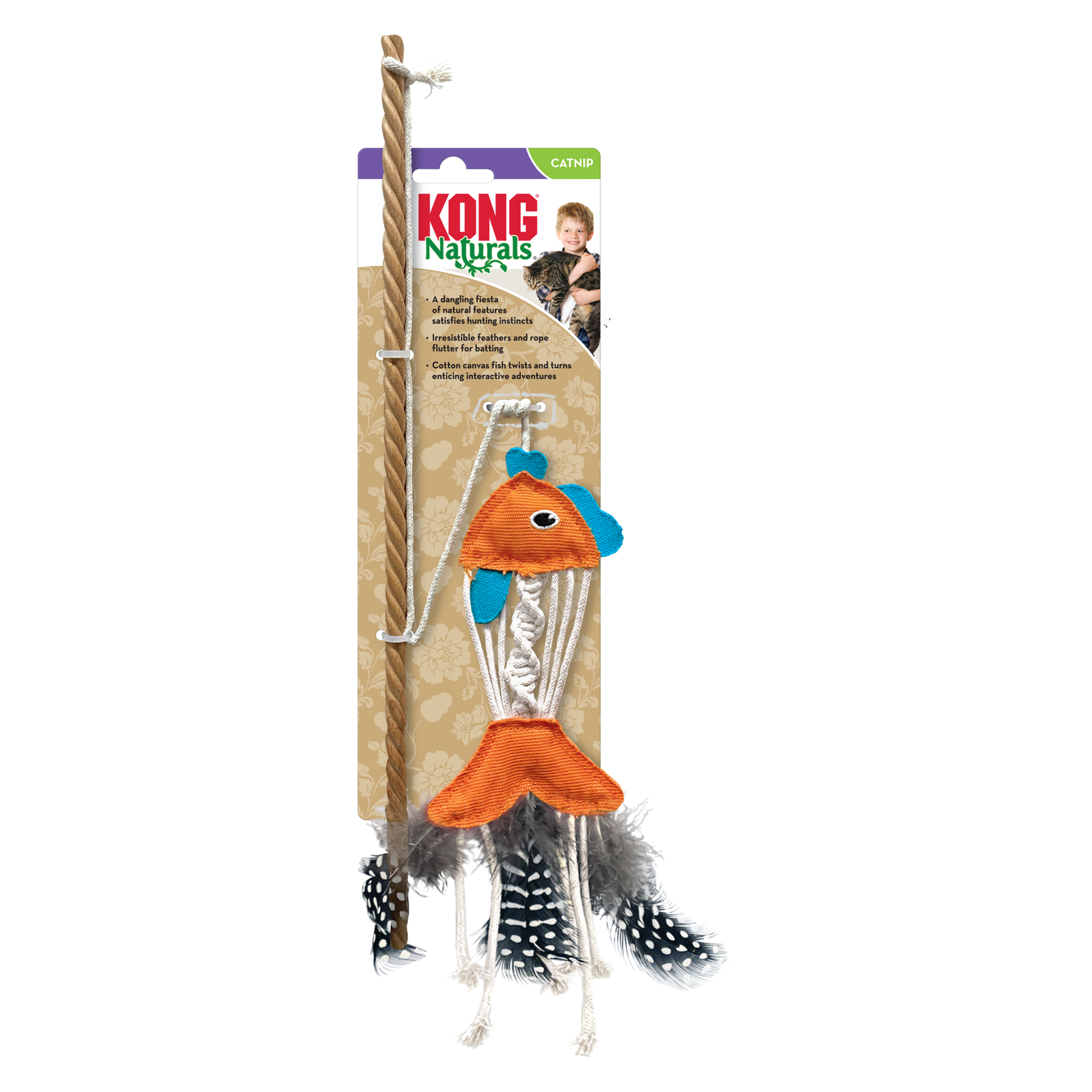 KONG Naturals Teaser Fish w/ Catnip