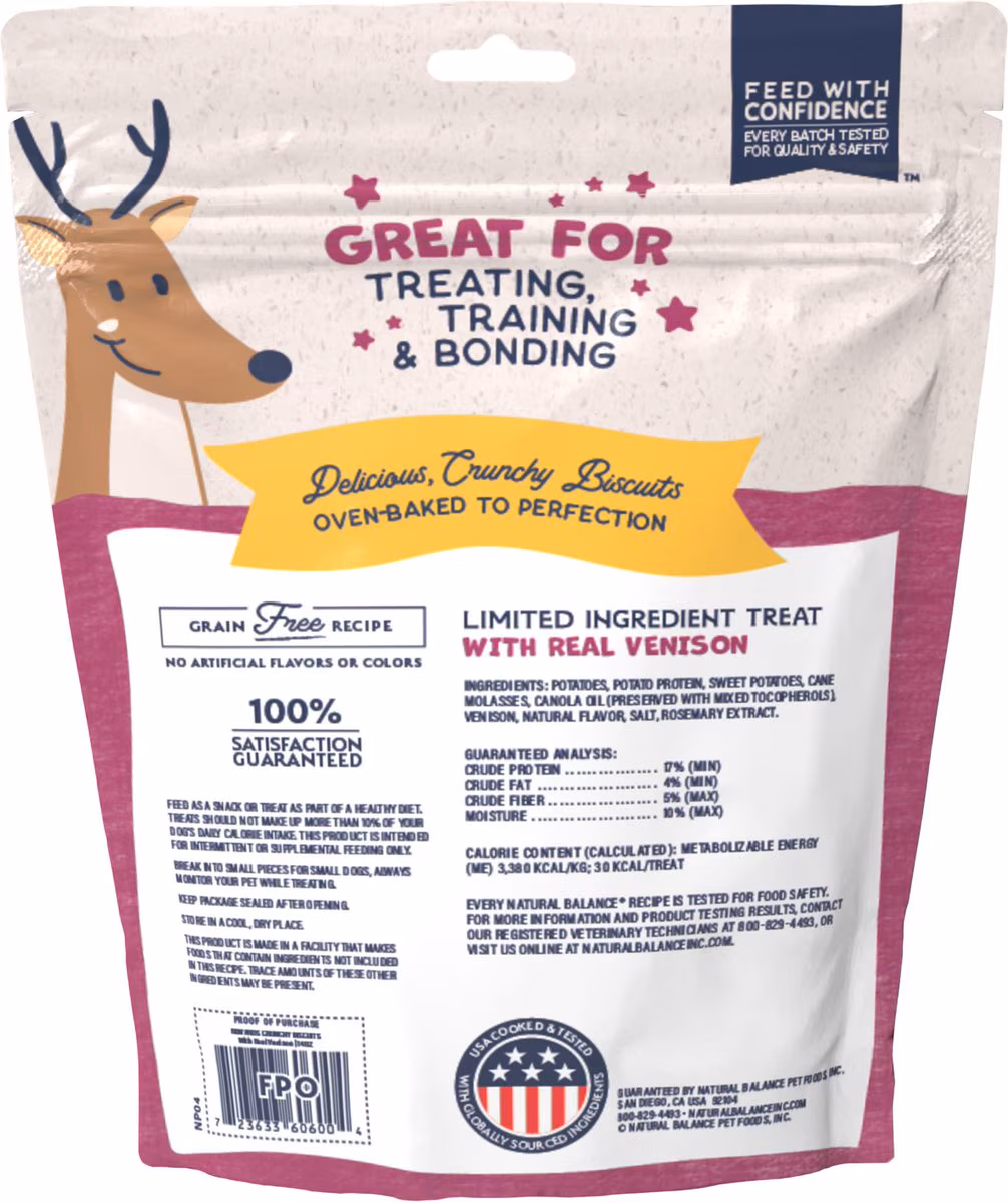 Natural Balance L.I.T. Sweet Potato & Venison Treats