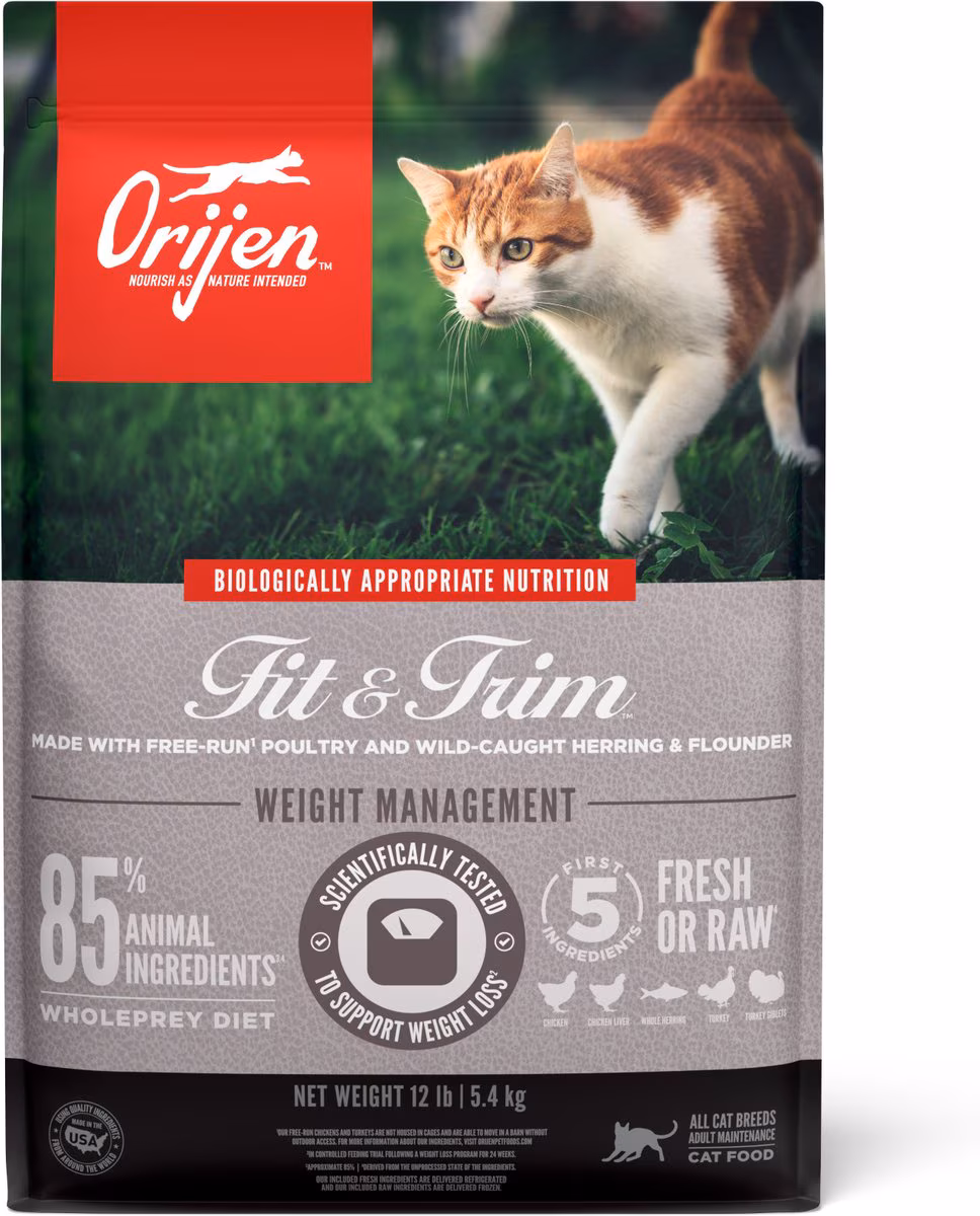 Orijen Fit & Trim Grain-Free High-Protein Food for Cats – 12 lbs