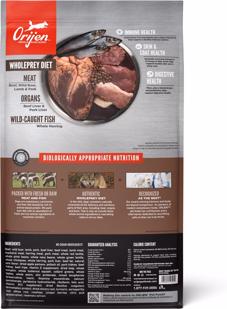 Orijen Regional Red for Dogs