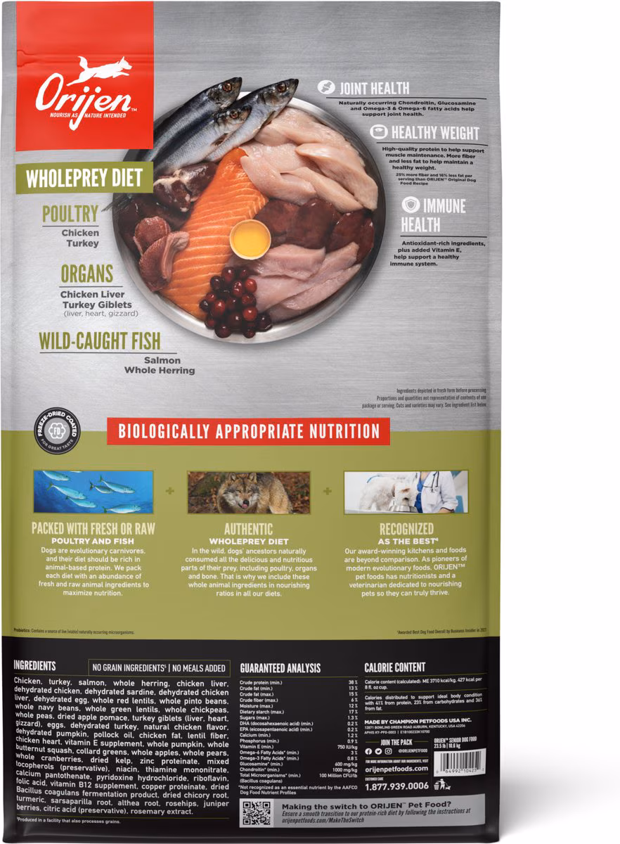 Orijen Senior Grain-Free High Protein for Dogs