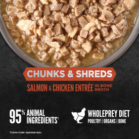 ORIJEN Chunks & Shreds Salmon & Chicken Entree Wet Cat Food