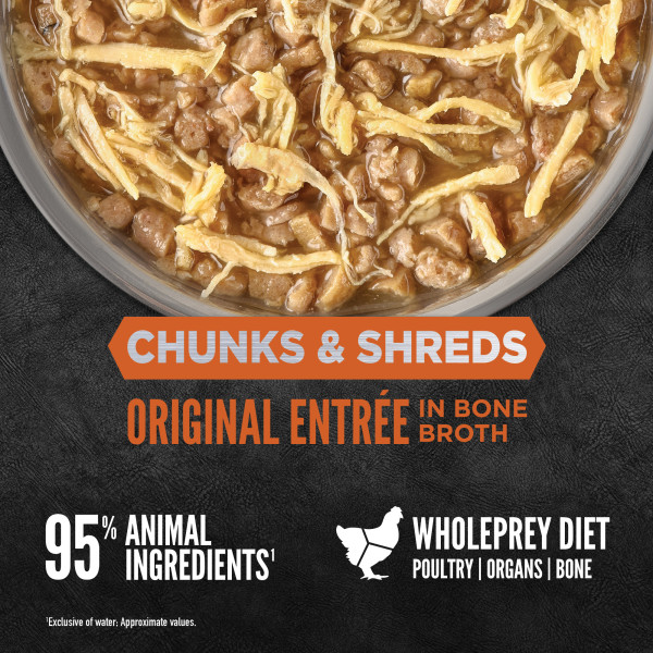 ORIJEN Chunks & Shreds Original Entree Cat  Food