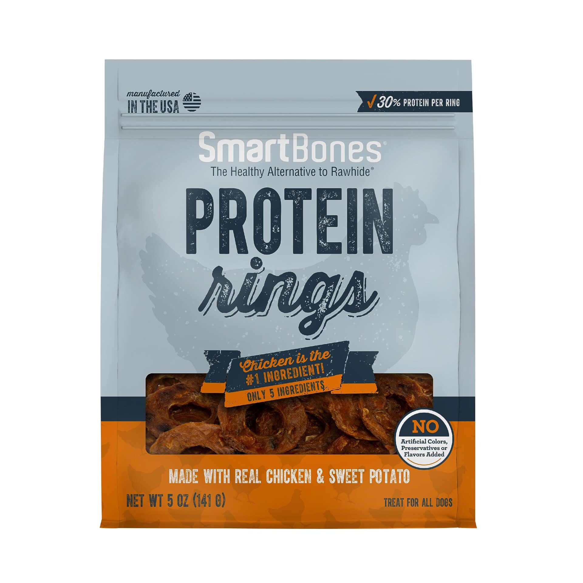 SmartBones Protein Rings w/ Real Chicken & Sweet Potato – 5 oz.