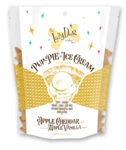 Lazy Dog Co. Pup-Pie & Ice Cream Slices Apple Cheddar w/ Maple & Vanilla Dog Treats - 5 oz.