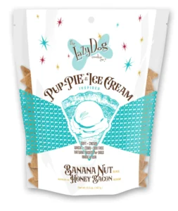 Lazy Dog Co. Pup-Pie & Ice Cream Slices Banana Nut w/ Honey & Bacon Dog Treats - 5 oz.
