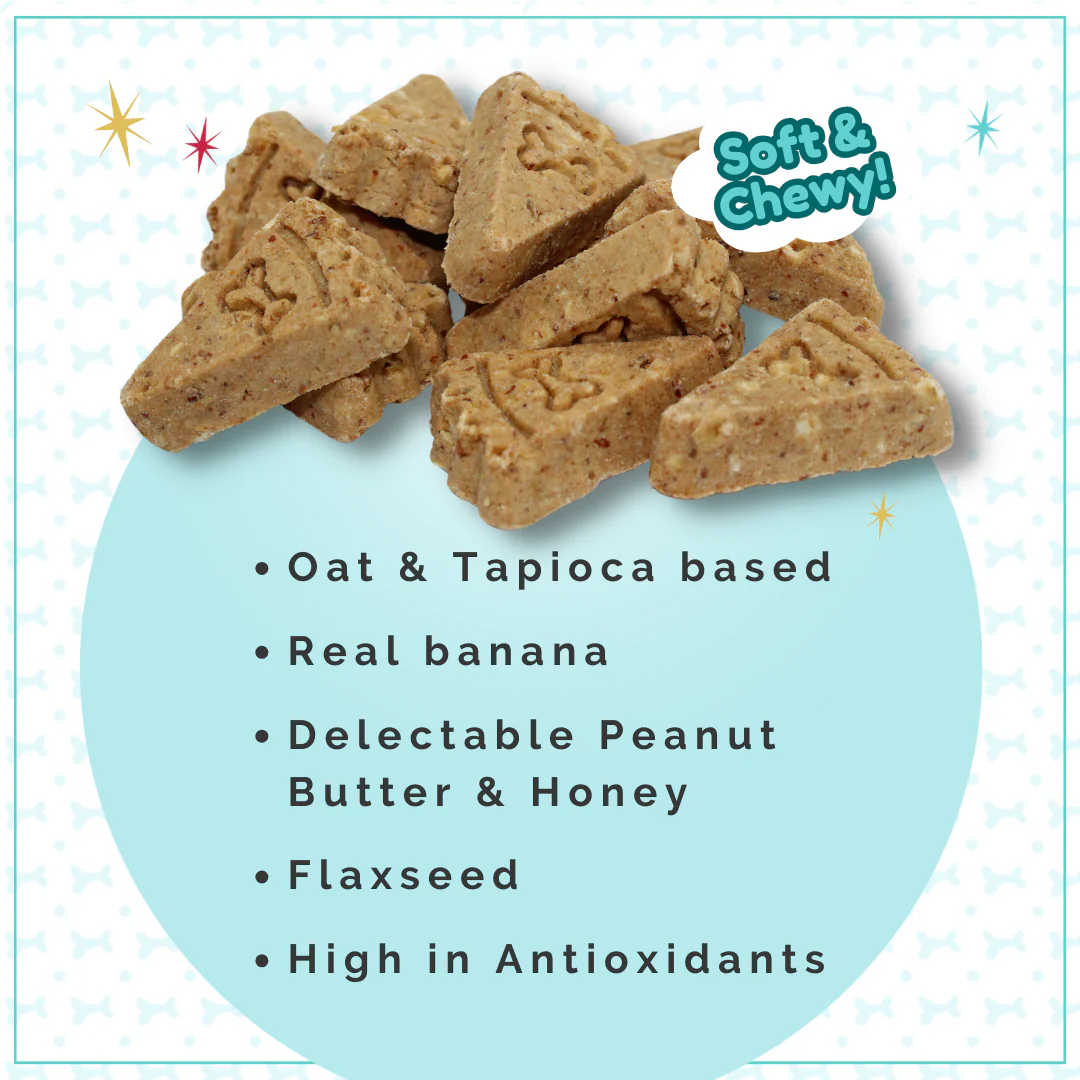 Lazy Dog Co. Pup-Pie & Ice Cream Slices Banana Nut w/ Honey & Bacon Dog Treats – 5 oz.