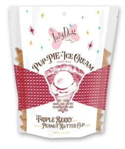 Lazy Dog Cookie Co. Pup-Pie & Ice Cream Slices Triple Berry w/ Peanut Butter Dog Treats - 5 oz.