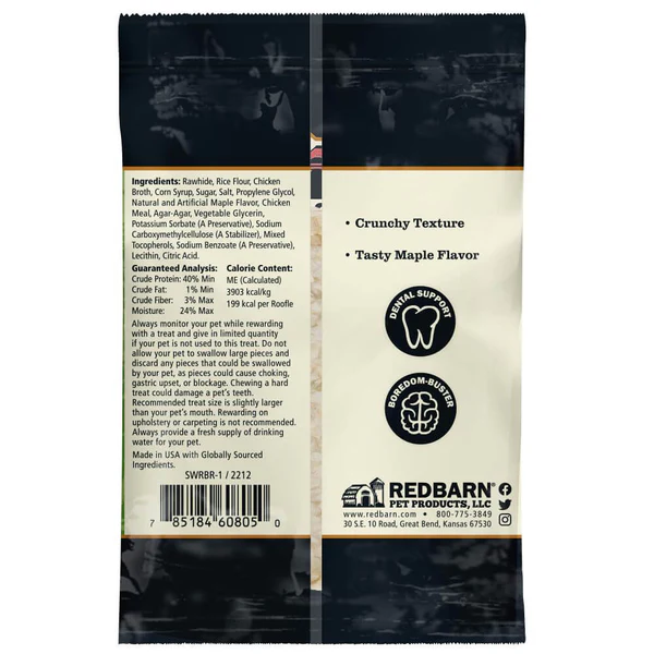 Red Barn Roofle Maple Flavor Dog Treat