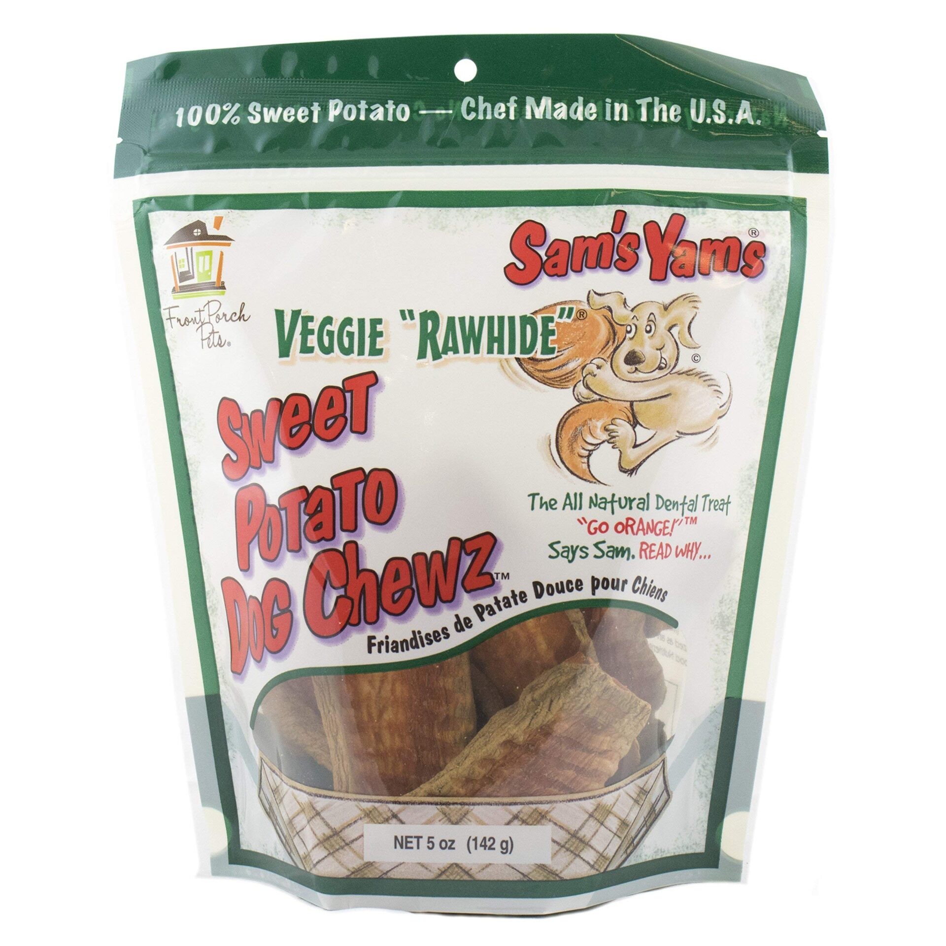 Sam’s Yams Veggie Rawhide Sweet Potato Dog Chewz – 5 oz.