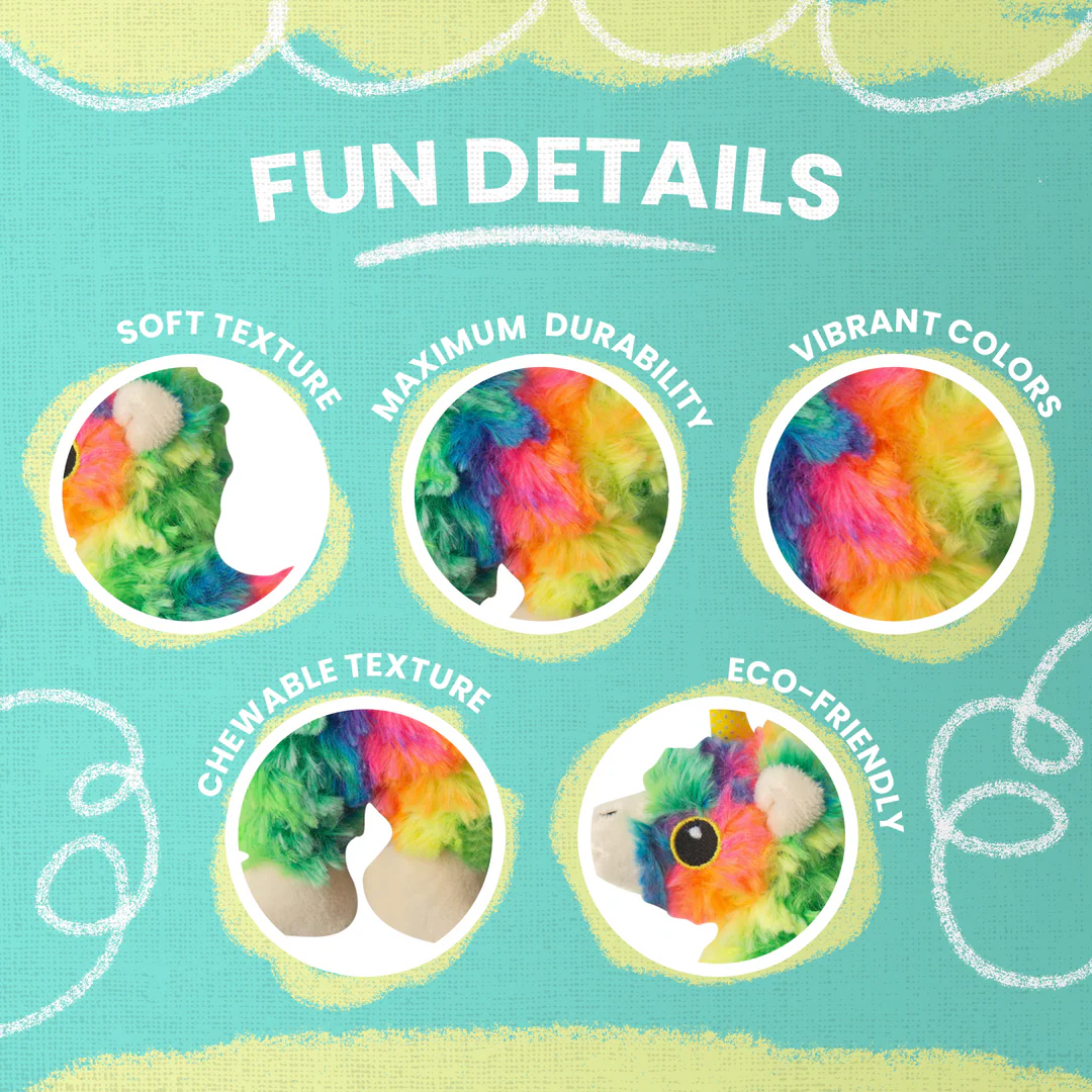 SnugArooz Kitty Momma Snuggle-Cuddle-Play Toy w/Catnip – Rainbow Unicorn