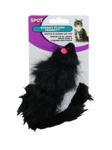 Noisy Fur Ferret Cat Toy by Ethical - 5 in.