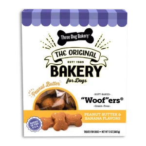 Three Dog Bakery Soft Baked Woofers Grain Free Dog Treat - 13 oz.