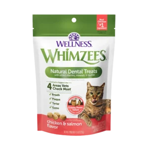 Whimzees Dent Treats for Cats - Chicken & Salmon - 2 oz.