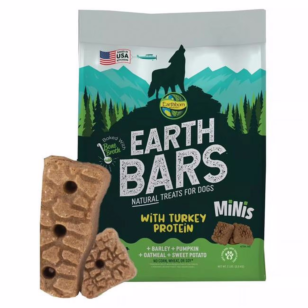 Earthborn Holistic EarthBars Minis w/ Turkey – 10 oz.