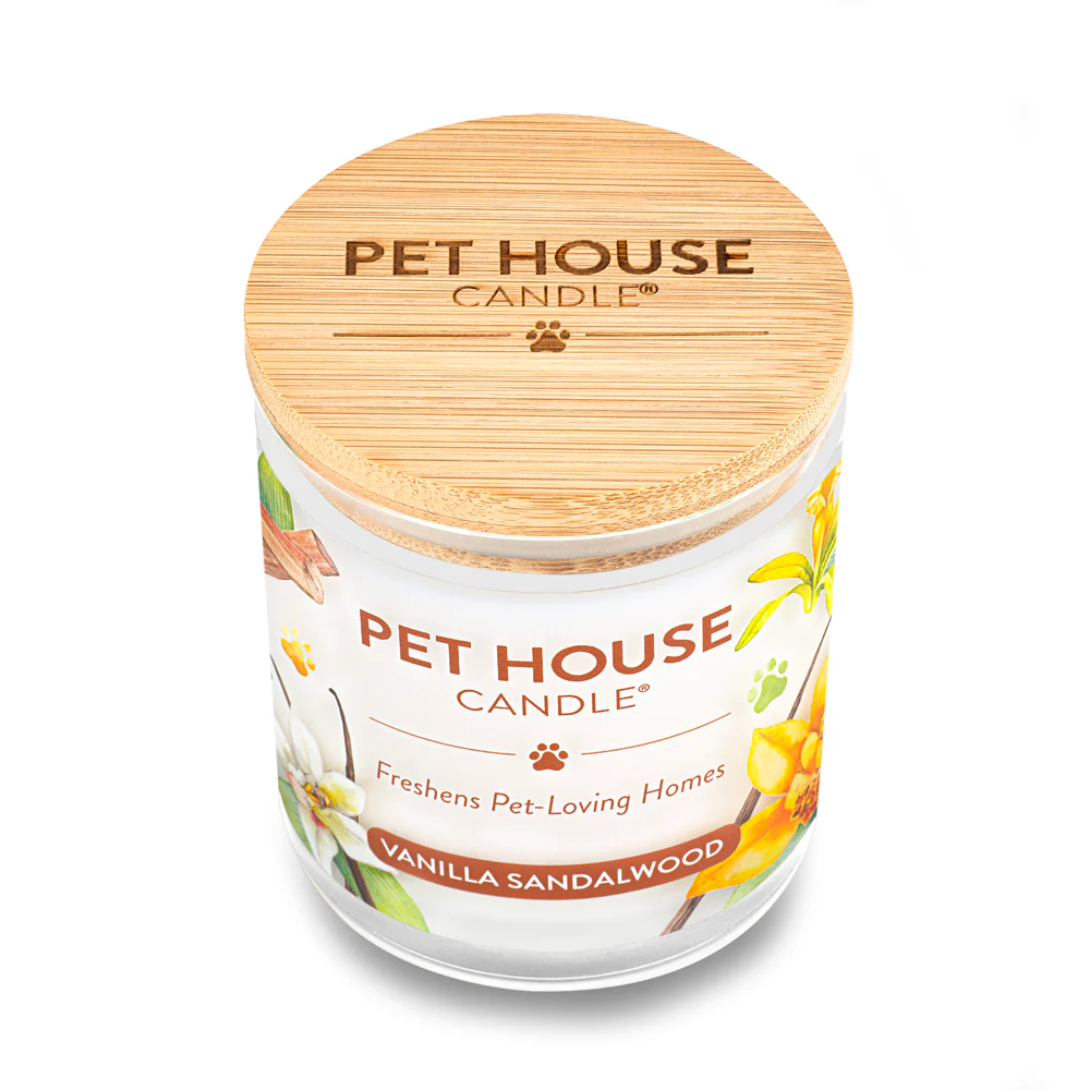 Pet House Vanilla Sandalwood Candle – Large