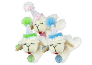 Lamb Chop Birthday Cat Toy