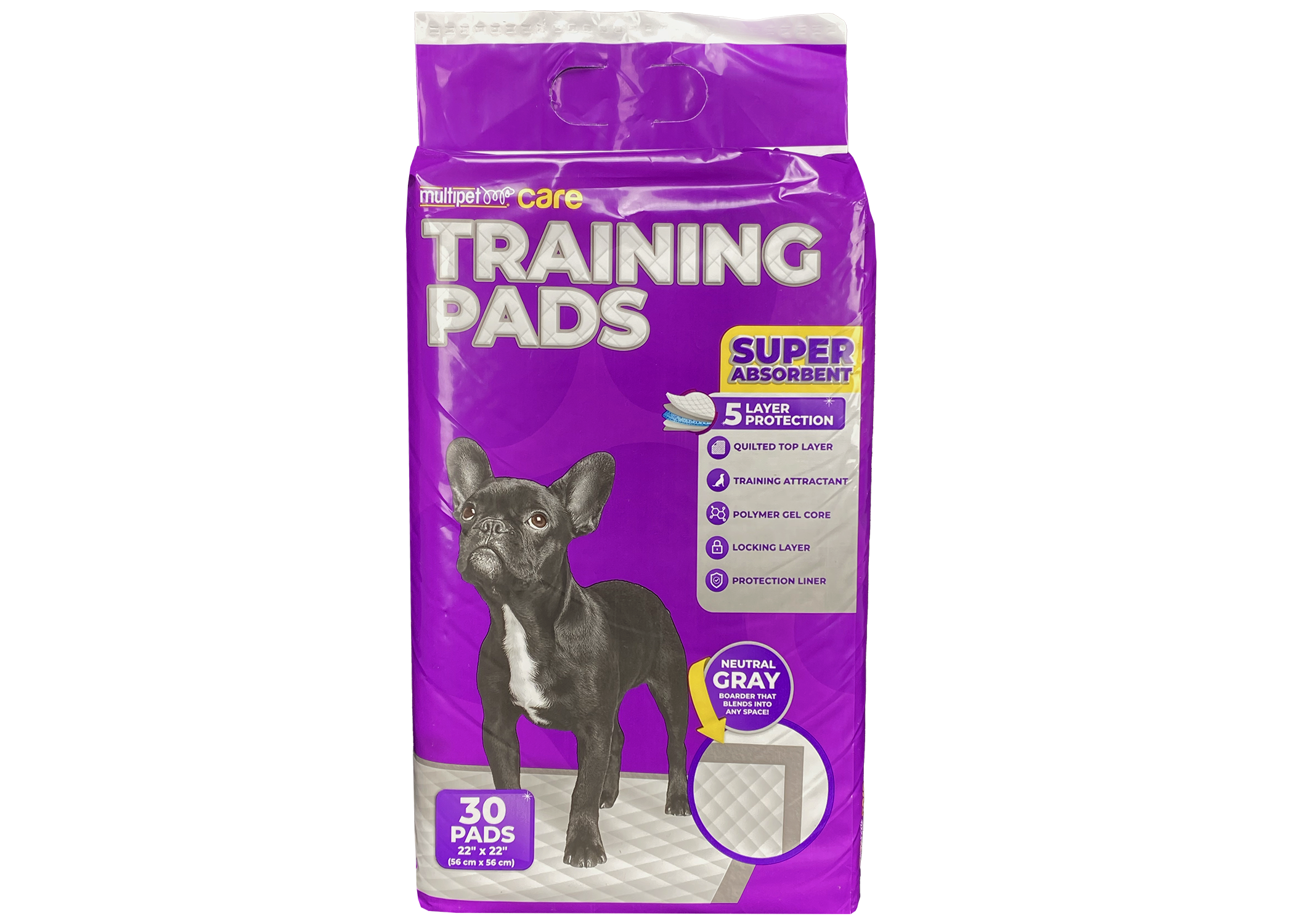 MultiPet Super Absorbent Training Pad (22in.x 22in.) – 30 pack