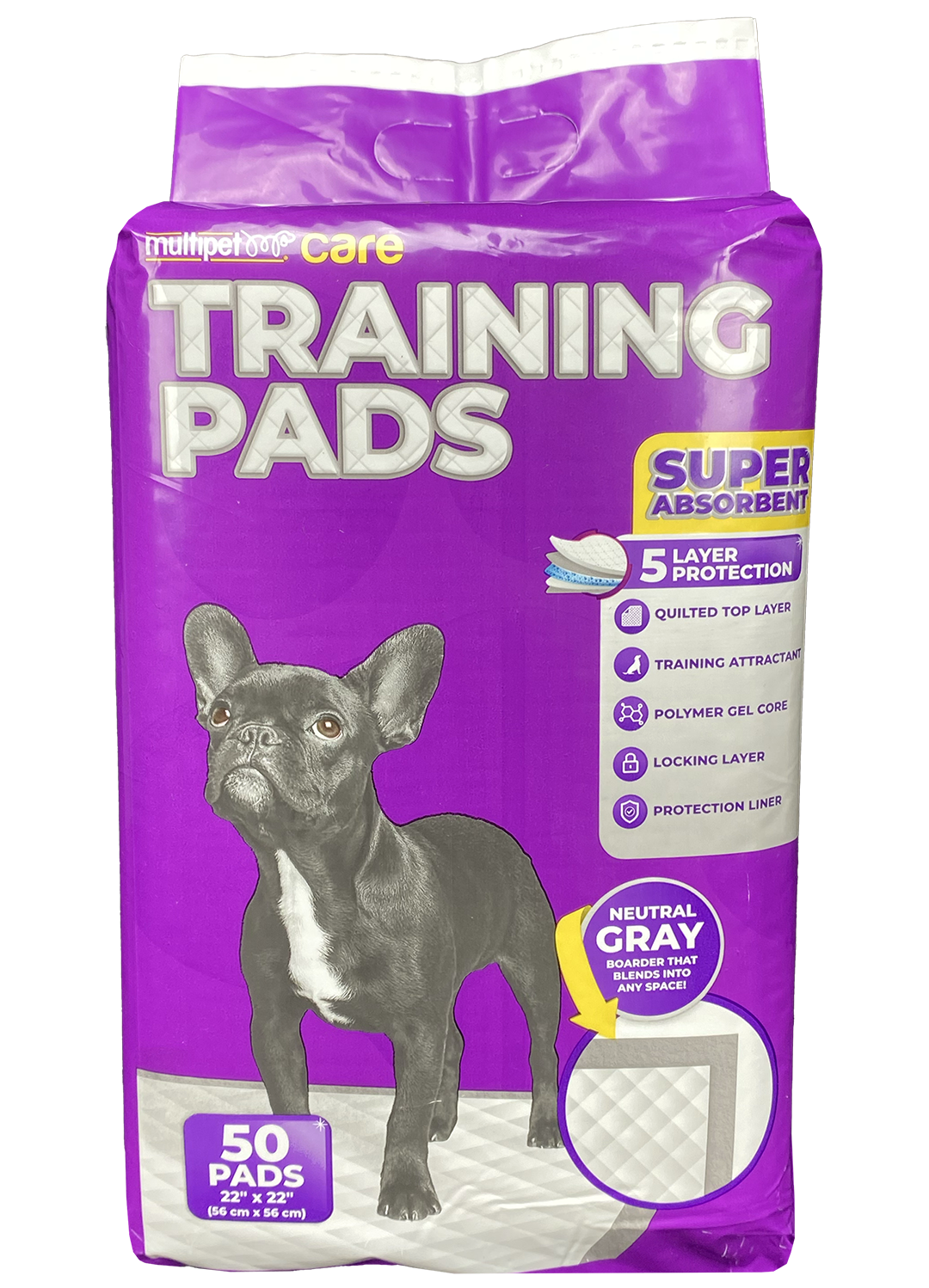 MultiPet Super Absorbent Training Pad (22in. x 22in.) – 50 pack