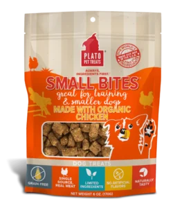 Plato Small Bites Organic Chicken Dog Treats