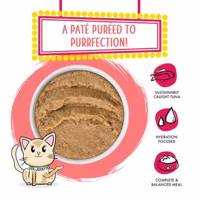 Weruva Slide N’ Serve Name ‘Dat Tuna Pate for Cats- 5.5 oz. pouch