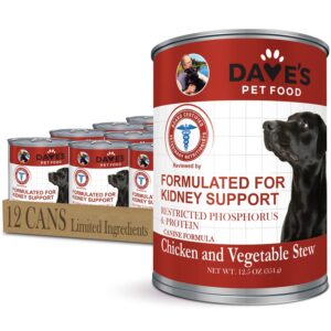 Dave's Restricted Diet Phosphorus & Protein - Chicken & Vegetable Stew for Dogs Can
