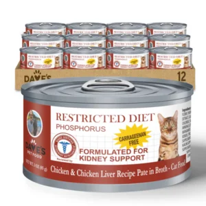 Dave's Restricted Diet Phosphorus - Chicken & Chicken Liver Pate for Cats - 3 oz.