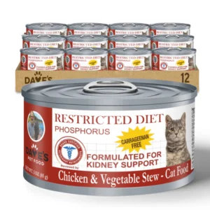 Dave's Restricted Diet Phosphorus – Chicken & Vegetable Stew for Cats - 3 oz