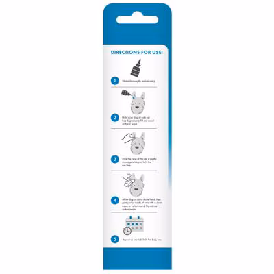 TropiClean HomeVet Enzymatic Alcohol-Free Dog & Cat Ear Wash – 4 oz
