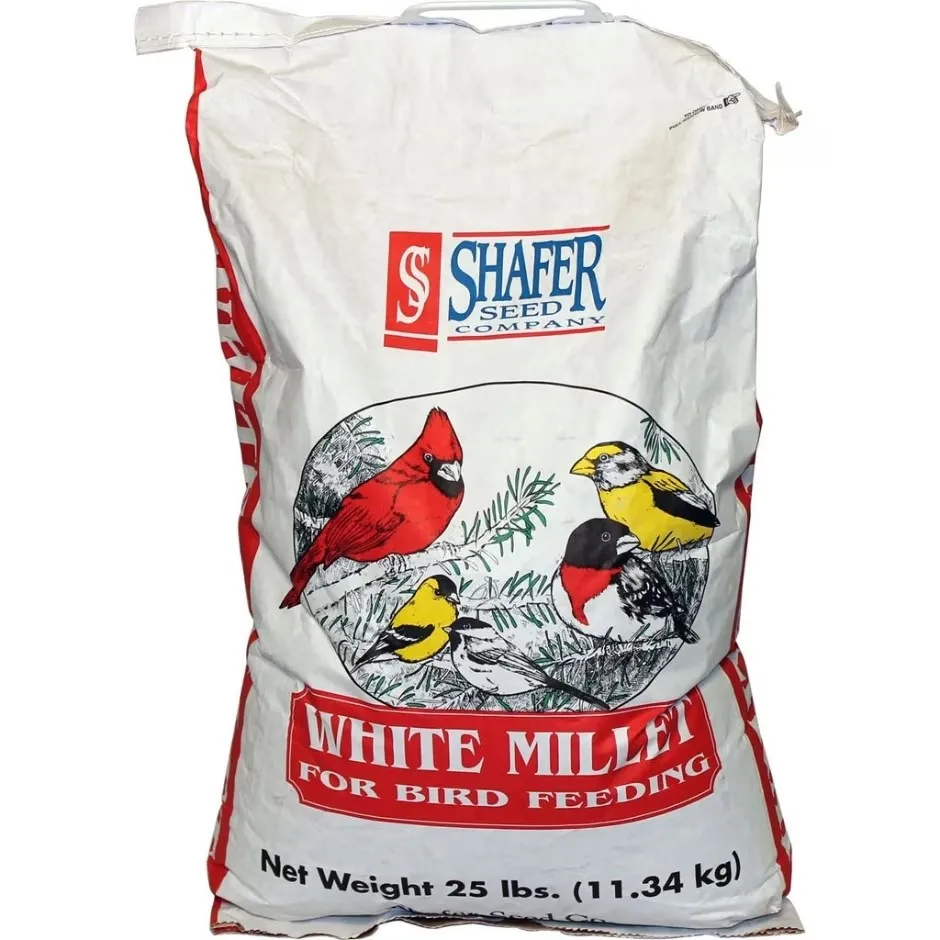 Shafer Seed – White Millet Bird Seed – 25 lbs.