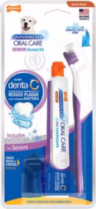 Nylabone Advanced Oral Care Senior Dog Dental Kit 3 Pack