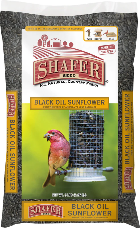 Shafer Black Oil Sunflower Seed – 5 lb. bag