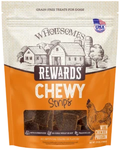 Wholesomes Rewards Grain-Free Chewy Strips Chicken - 25 oz.