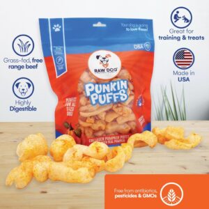 Raw Dog Crispy Collagen Punkin Puffs Dog Treats – Pumpkin Flavor
