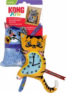 KONG Artz Dali Van Gogh Plush Cat Toy - 2 pack