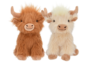 Multipet Highland Cow Plush Dog Toy - 8 in.