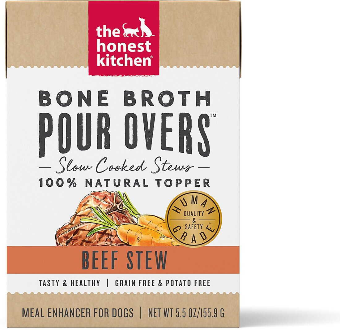 The Honest Kitchen Human-Grade Bone Broth Pour Over Beef – 5.5 oz.