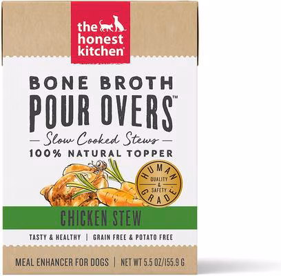 The Honest Kitchen Human-Grade Bone Broth Pour Over Chicken – 5.5 oz.