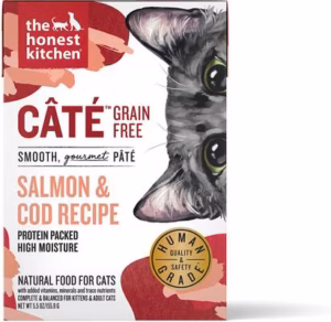 The Honest Kitchen Human Grade Grain-Free Salmon & Cod Pate Wet Cat Food - 5.5 oz.
