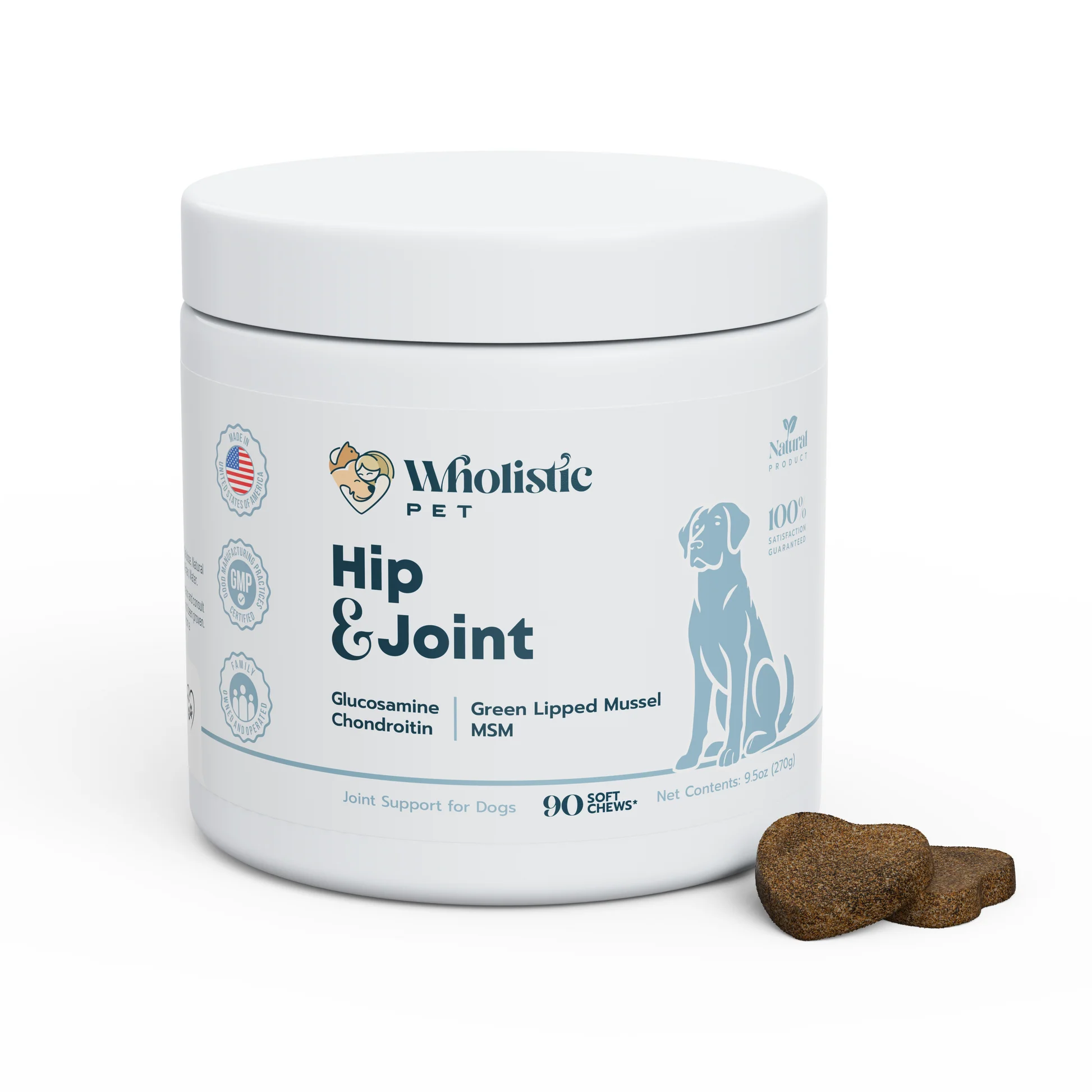 Wholistic Pet Organics – Hip & Joint Soft Chews – 90 count