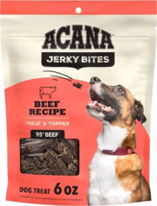 ACANA Jerky Bites Red Meat Flavor Grain-Free High-Protein Dog Treats - 6 oz