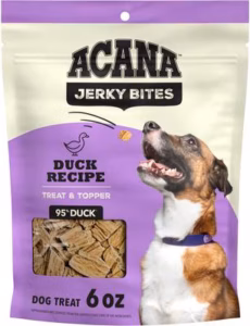 ACANA Jerky Bites Duck Flavor Grain-Free High-Protein Dog Treats - 6 oz.