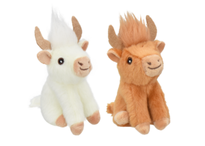 Multipet Shaggy Highland Cow w/ Catnip- Cat Toy